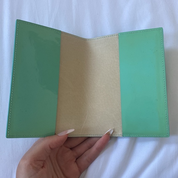 Tiffany & Co. Vintage Tiffany Blue Patent Leather Passport Cover - Picture 3 of 7
